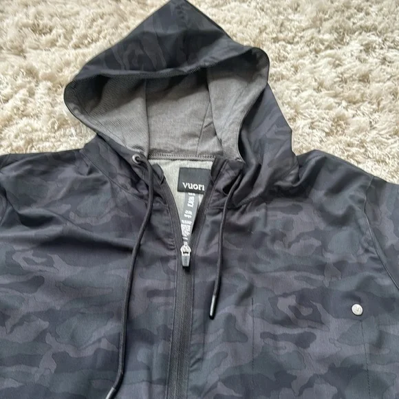 New Vuori Black Hooded Jacket for women size large - Picture 6 of 8